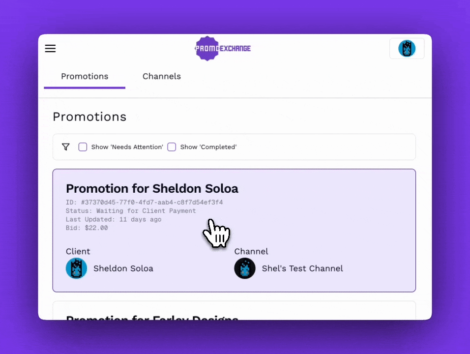promotion management dashboard